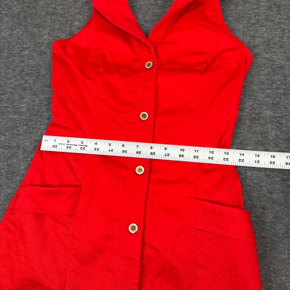 Commense Red Halter Collared Mini Dress - Picture 10 of 10